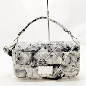 Fendi Shoulder Bag Gray Sequins mon-1108-091125